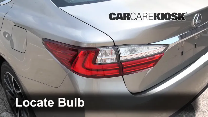 2017 Lexus ES350 3.5L V6 Luces Luz de freno (reemplazar foco)